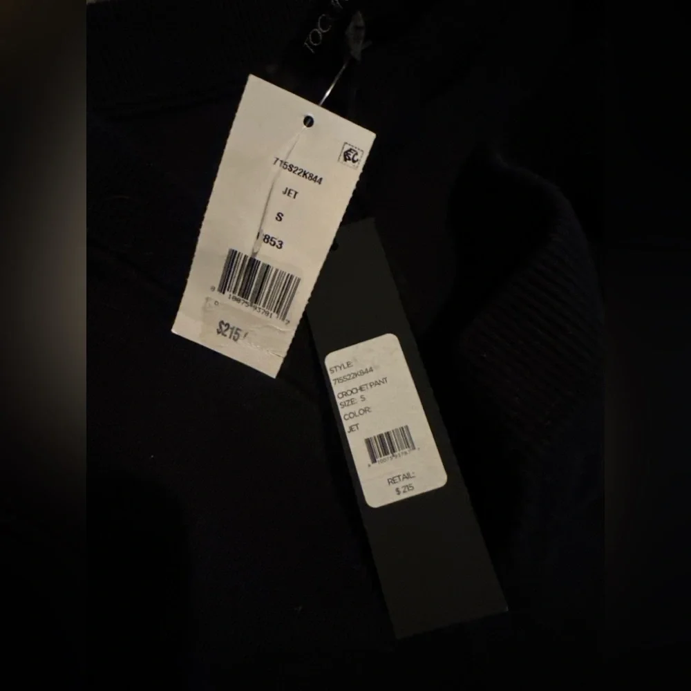 TOCCIN NY Crochet Pants in Black Jet Size Small NWT $215 - Picture 2 of 4